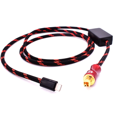 艾利和播放器连接PHA3 MOJO HUGO圆头3.5转方口玻璃光纤线optical