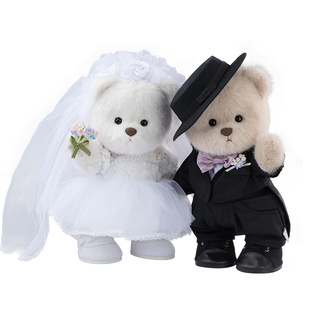 TeddyTales莉娜熊新婚礼物结婚压床娃娃情侣玩偶女生毛绒生日礼物