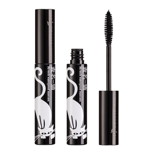 查名一猫睫毛膏旋翘立体纤长防水型纤长浓密款橄榄刷头查明正品