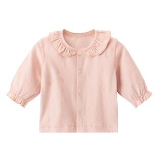 俏萌兔婴儿开衫春秋款女宝宝长袖上衣可爱公主风外套秋季外出衣服