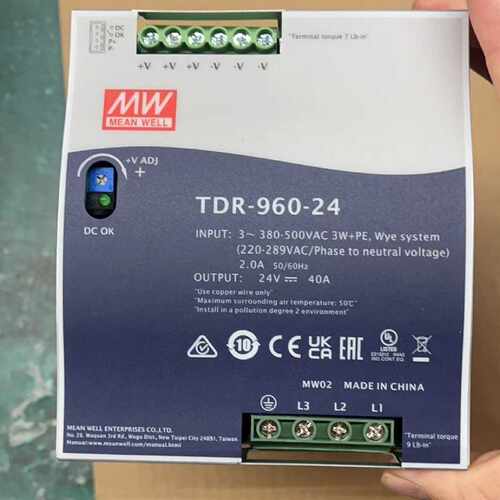 询价-明纬TDR-960-24导轨电源，24V 40A 960W，