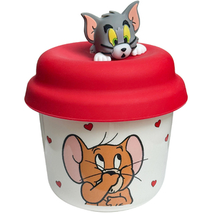 猫和老鼠咖啡杯新款陶瓷带盖杯子女生日礼物情侣水杯迷你马克杯