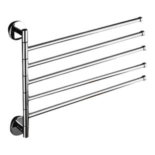 德国艾洛胜全铜旋转毛巾架免打孔壁挂卫生间可活动浴室神器毛巾杆