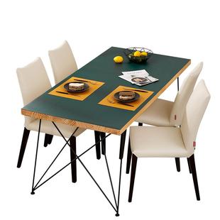 北欧ins纯色皮革防水防油免洗餐桌布书桌茶几网红直播间哑光桌垫