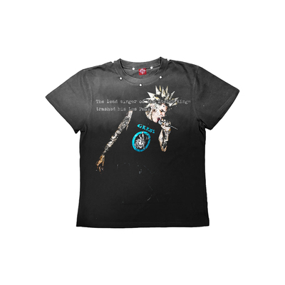 DETW25ss*《人像》朋克铆钉短袖