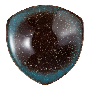 日式陶瓷碟子小菜碟寿司碟盘三角异形点心碟创意餐厅酒店复古餐具