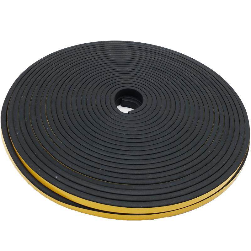 EPDM配电箱机柜密封条三元乙丙发泡 平板带胶自粘橡胶条15*3mm