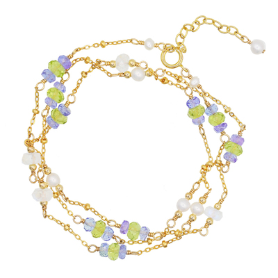 原创精致水晶多层手作手链