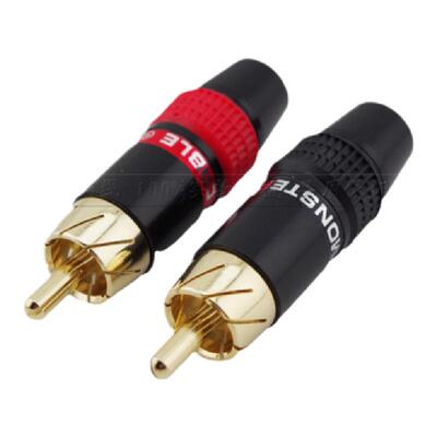 璞韵莲花头rca纯铜音频