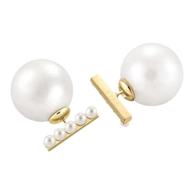 复古气质大珍珠耳环女