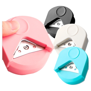 圆角器R4圆角切割器小型切圆器考研倒角器活页弧形照片diy贺卡卡纸相片塑封膜卡片直角尖角修剪裁剪机裁纸刀