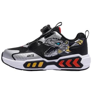 安踏儿童运动鞋男童闪灯鞋2025冬季新款机甲怪兽鞋会叫的恐龙灯鞋