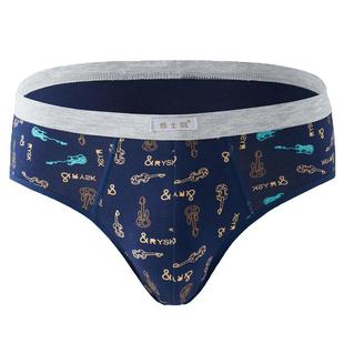 男士三角内裤男纯棉质100%全棉透气宽松大码底裤性感青年潮短裤头