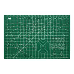 A4 A3 A2 A5切割垫板PVC材质超大号防割桌垫工作台手工桌面刻板可全身水洗学生裁纸美工雕刻版防割垫 经典绿