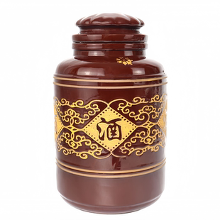 酒坛酒罐存酒土陶加厚发酵存酒窖藏酒瓶陶瓷密封50斤100斤大酒缸