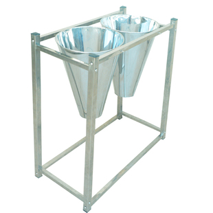 不锈钢杀鸡鸭放血神器杀鸭杀鹅杀鸡工作台大号厚杀鸡锥沥血斗小型