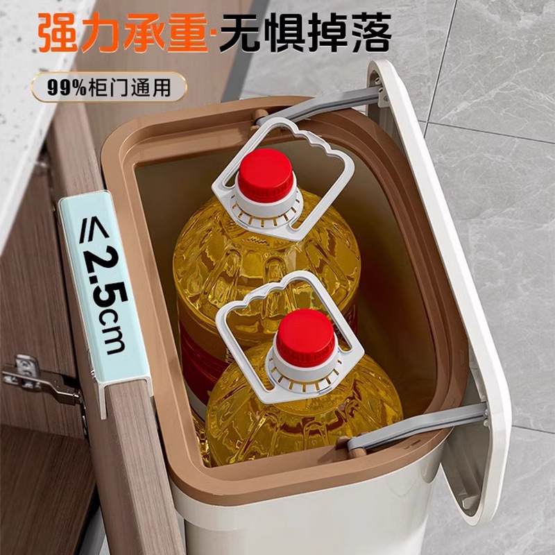 壁挂式垃圾桶家用厨房夹缝加大厕所带桶加厚盖纸篓收纳防臭卫生间
