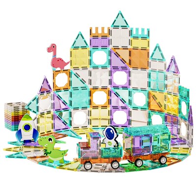 彩窗强磁百变磁力棒片2六一儿童节6男孩女孩磁铁拼装动脑益智玩具