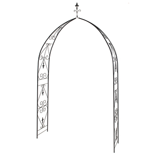欧式铁艺藤月玫瑰拱门花架可做凉亭尖顶铁艺爬藤花架铁线莲支架