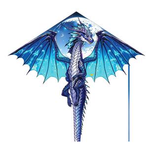 蓝翼龙风筝2026新款专用潍坊专业带线轮高端微风易飞大人儿童风筝