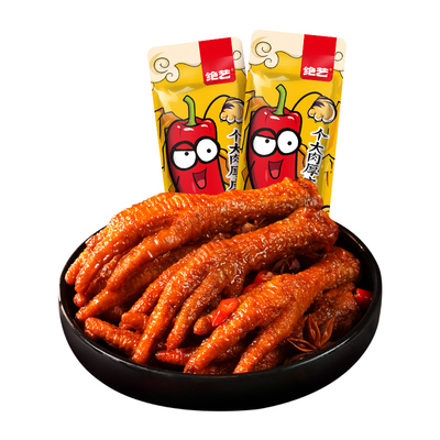 绝艺虎皮凤爪香辣鸡爪湖南特产网红休闲小吃卤味解馋零食