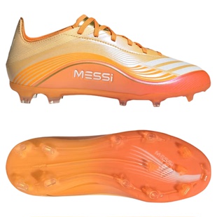皇贝正品Adidas阿迪达斯F50梅西高端FG长钉真草儿童足球鞋JQ0931