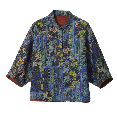 品牌真丝香云纱上衣女2025夏季新