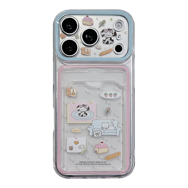 适用于iPhone透明小众可爱手机壳