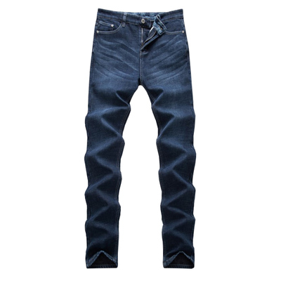 加长加绒牛仔裤高个子男修身裤子