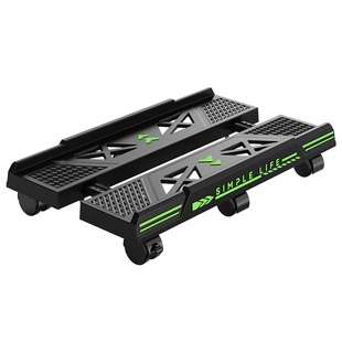 置简台式电脑主机托架移动机箱支架底座托盘桌下增高散热置物架子