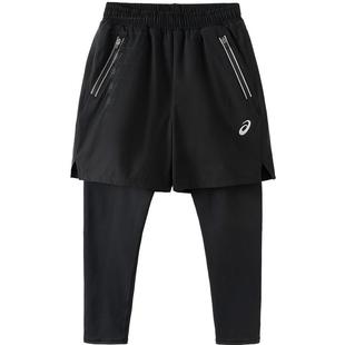 ASICS/亚瑟士童装25年秋季假两件运动裤四面高弹吸湿速干舒适百搭