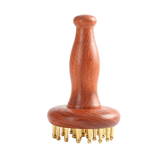 黄铜经络刷29齿全身通用刷腹部揉腹仪带脉按摩必备好物梳刮痧神器