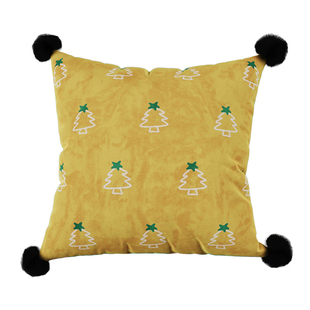 okay圣诞树枝韩系客厅抱枕套沙发抱枕靠垫办公室腰枕套床头靠背垫