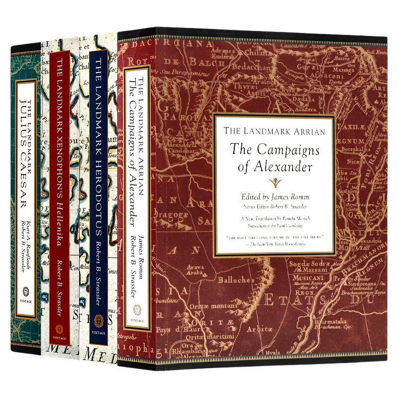 里程碑系列4册英文原版The Landmark Series 伯罗奔尼撒战争史 希罗多德凯撒大帝亚历山大远征记色诺芬历史读物进口书籍历史平装