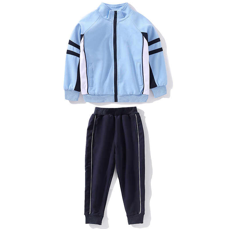 2020秋新款学生校服幼儿园园服三件套纯棉运动教师连帽英伦风套装