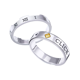 时光代理人官方正版联名戒指 动漫周边程小时陆光对戒指环银饰品