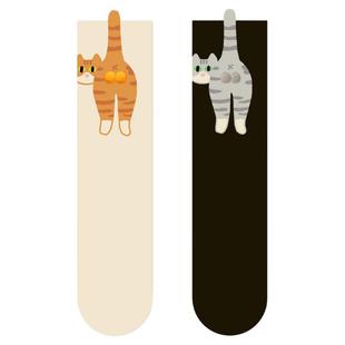 异能无限袜子女款春秋夏季2026新款爆款女士中筒棉袜可爱搞怪趣味