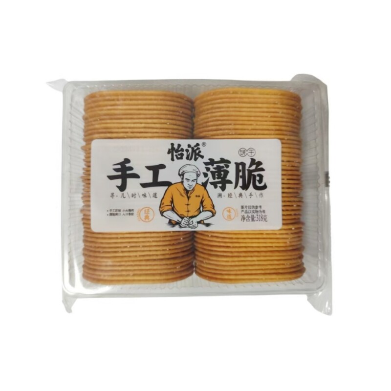 怡派手工薄脆饼干零食怀旧318g