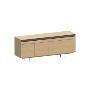 小写inner餐边柜靠墙一体储物实木客厅置物极简原木风高柜收纳柜