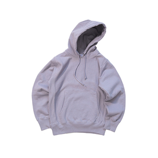 多色重磅460克横织基础款中性男女纯色黑白连帽套头帽衫加绒卫衣