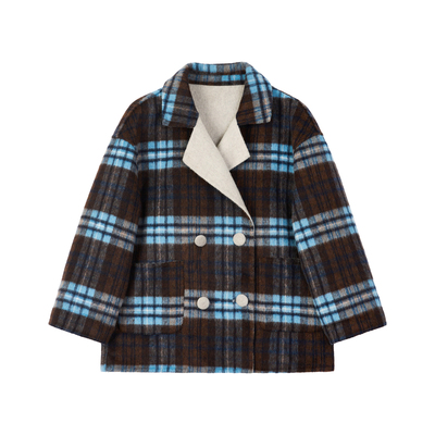 儿童双面羊绒大衣秋冬新款