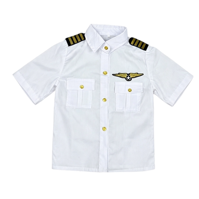 儿童机长飞行员演出服 男童航空职业体验制服六一表演套装