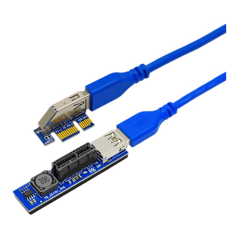 SSU台式机PCI-E延长线主板PCI-E转接线X1转X1接口延长线PCI-E插槽