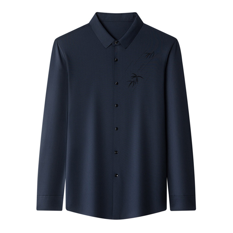 罗蒙衬衫男士长袖高端免烫衬衣服