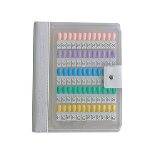 高级美甲色板自制展示册磁吸色板甲油胶指甲油亚克力色板卡槽打版