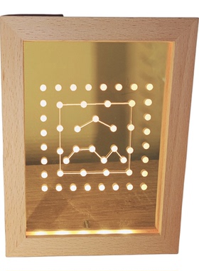 传统文化灯阵图九星招财天枢祈福灯阵北斗七星灯阵USB LED灯摆件