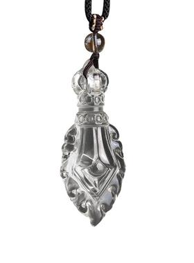 珍藏天然白水晶文殊剑智慧剑吊坠密宗法器挂件男女项坠项链礼物