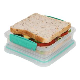 sistema三明治盒轻食沙拉贝果点心可微波炉加热冷藏便携便当餐盒
