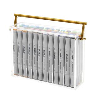 歌马croma软头马克笔套装酒精性硬头速干彩笔双头彩色学生美术手绘画专用108色动漫服装设计漫画油性画笔全套