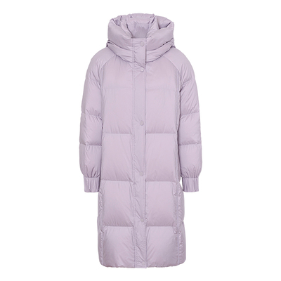 【商场同款】JESSIE气质90鹅绒中长款羽绒服女2025年新款连帽外套